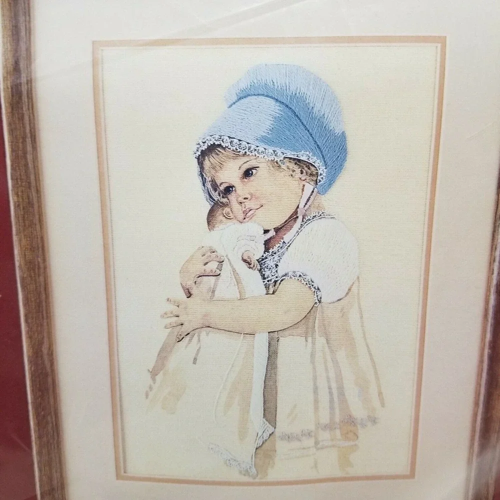 Needle Treasures Jan Hagara 1979 BETSY Crewel Needlepoint USA 10x14